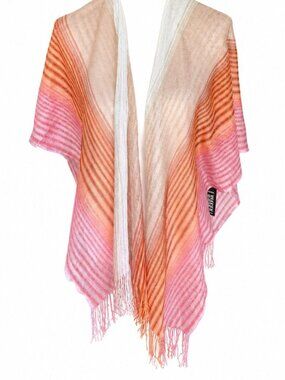 Missoni shimmery/glittery striped sunset colored shawl/wrap